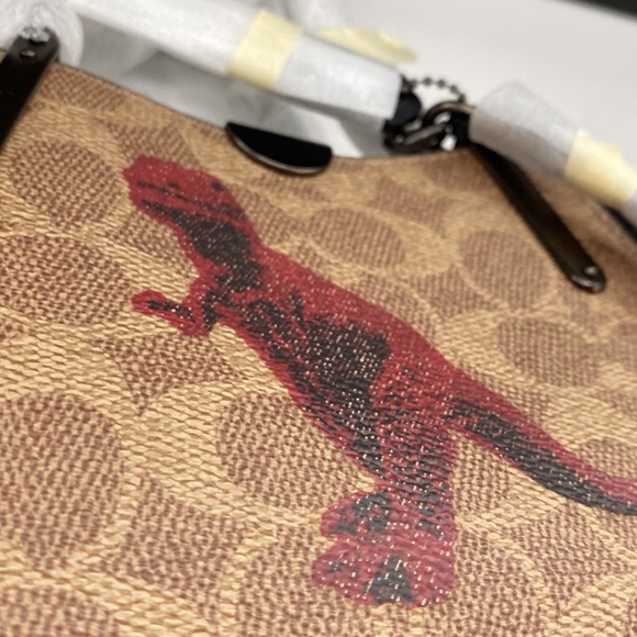 Rare NWT Coach Rexy Dreamer 21 Signature Canvas Jianguo Artists Leather Motif - Picture 6 of 11